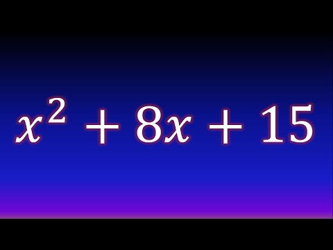 Factorización de un trinomio x^2+bx+c Ejercicio 3