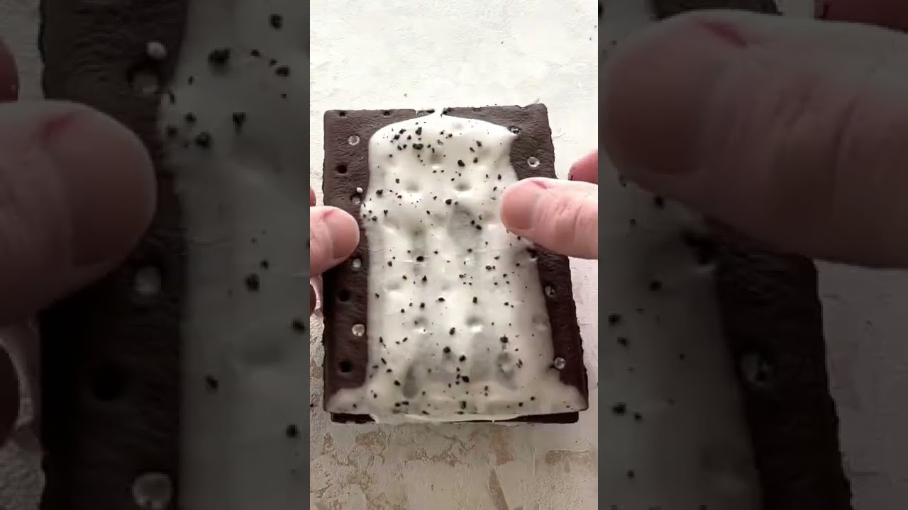 Ice cream sandwich using Pop Tarts 