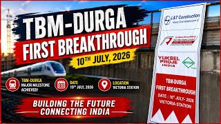 TBM Durga First Breakthrough at Victoria Station | Kolkata Metro Tunnel Breakthrough | 10 July 2026 screenshot 2