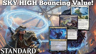 Full SKY HIGH Bouncing Value! | Aetherdrift Pixie | Standard Bo3 | DFT Mythic Rank | MTG Arena Update
