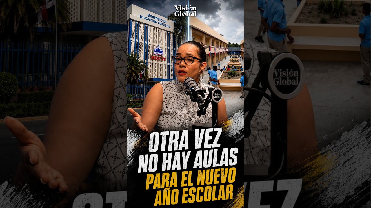 🏫 Otra vez, el año escolar inicia con aulas que todavía no están listas.

En esta cápsula, Nicole Rodríguez pone sobre la mesa una situación que vuelve a generar preocupación de cara al nuevo año escolar: la falta de aulas y las condiciones de infraestructura en distintos centros educativos del país.

A pocos días del regreso a clases, el tema vuelve a poner bajo la lupa la planificación de las autoridades y la capacidad de respuesta ante una problemática que afecta directamente a estudiantes, docentes y familias.

🎥 ¿Por qué seguimos llegando al inicio del año escolar con este mismo problema?

#VisiónGlobal #Nacionales #EducaciónRD #AñoEscolar