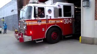 FDNY engine 304 taking up after acting engine 274