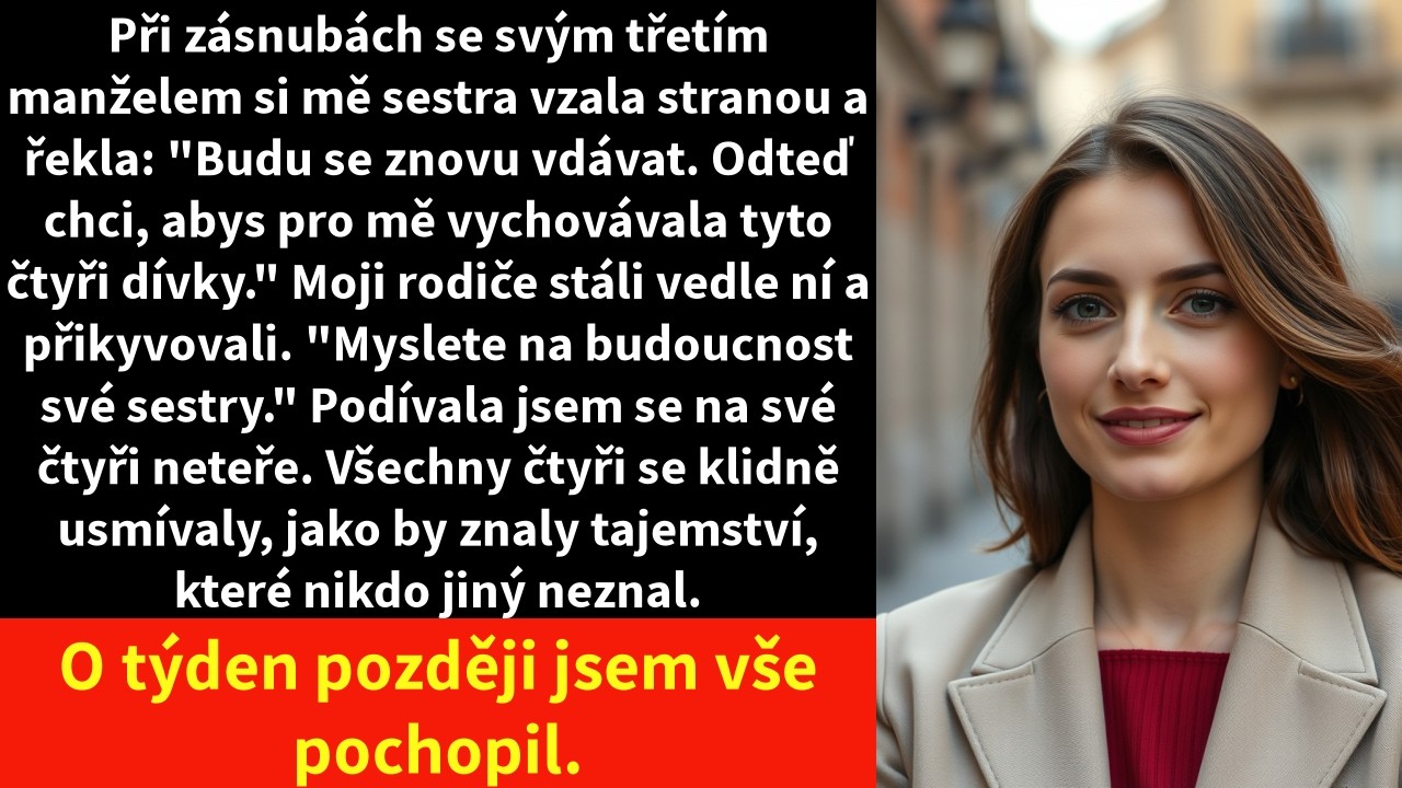 Den mých zásnub měl být nejšťastnější v mém životě, místo toho se změnil v noční můru. Moji rodiče se nedostavili na oslavu, ale na verandě na nás čekal anonymní balíček. Když jsem k němu natáhla...