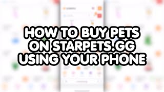 Guide: How to buy pets using the mobile version of Starpets screenshot 4