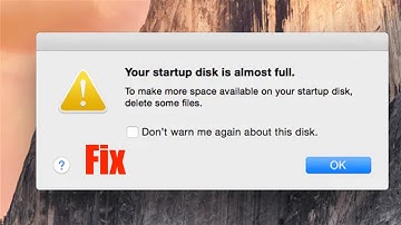 Your StartUp Disk Is Almost Full On Mac Fix