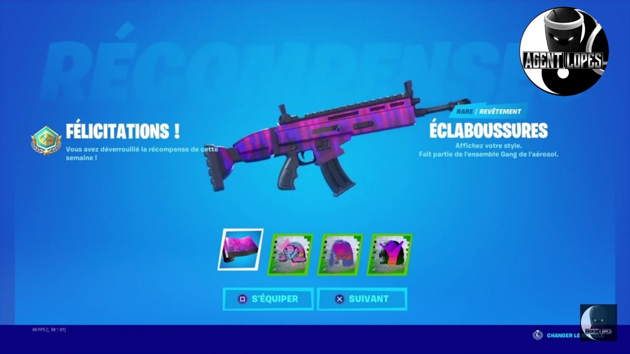 Voici le revêtement "éclaboussures" GRATUIT, summer smash cup FORTNITE