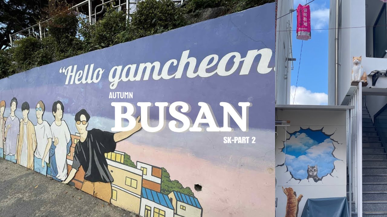 Busan 🇰🇷 where city meets sea | Gamcheon 🏠 | Haeundae 🏖️| Songdo 🌊 | Hunniyeoul | Oryukdo Skywalk 👣