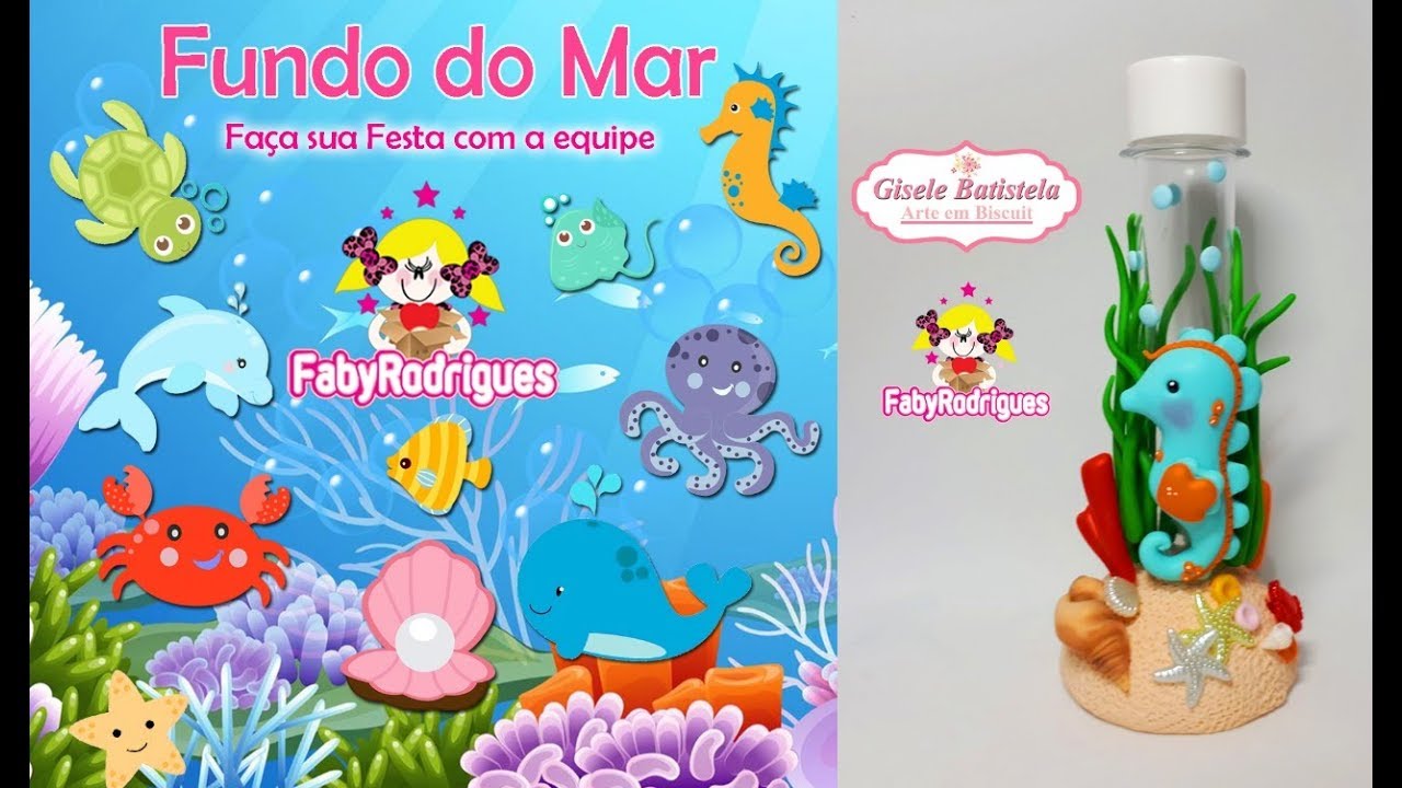 LEMBRANÇA TUBETE FUNDO DO MAR - PROJETO FAÇA SUA FESTA COM A EQUIPE FABY RODRIGUES