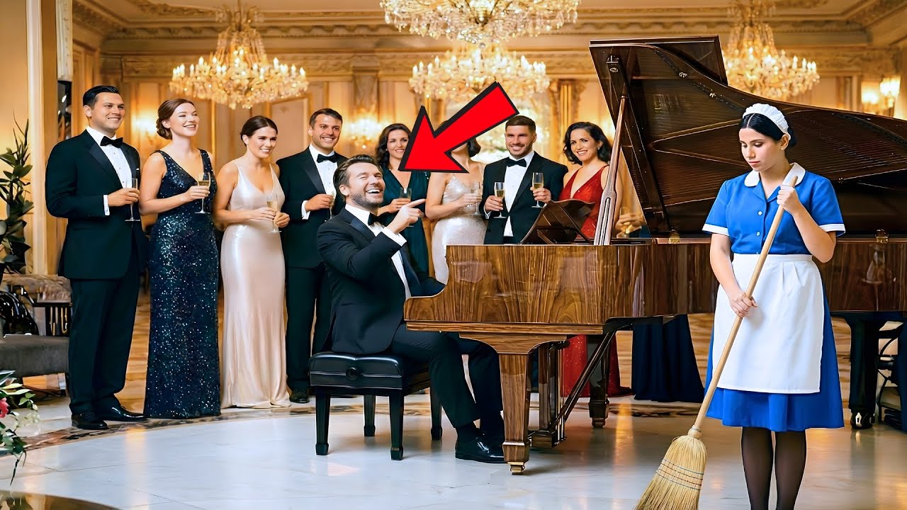 “TE FAÇO MILIONÁRIA SE TOCAR ESTE PIANO!” —MILIONÁRIO ZOMBA DA FAXINEIRA… MAS ELA SURPREENDE A TODOS