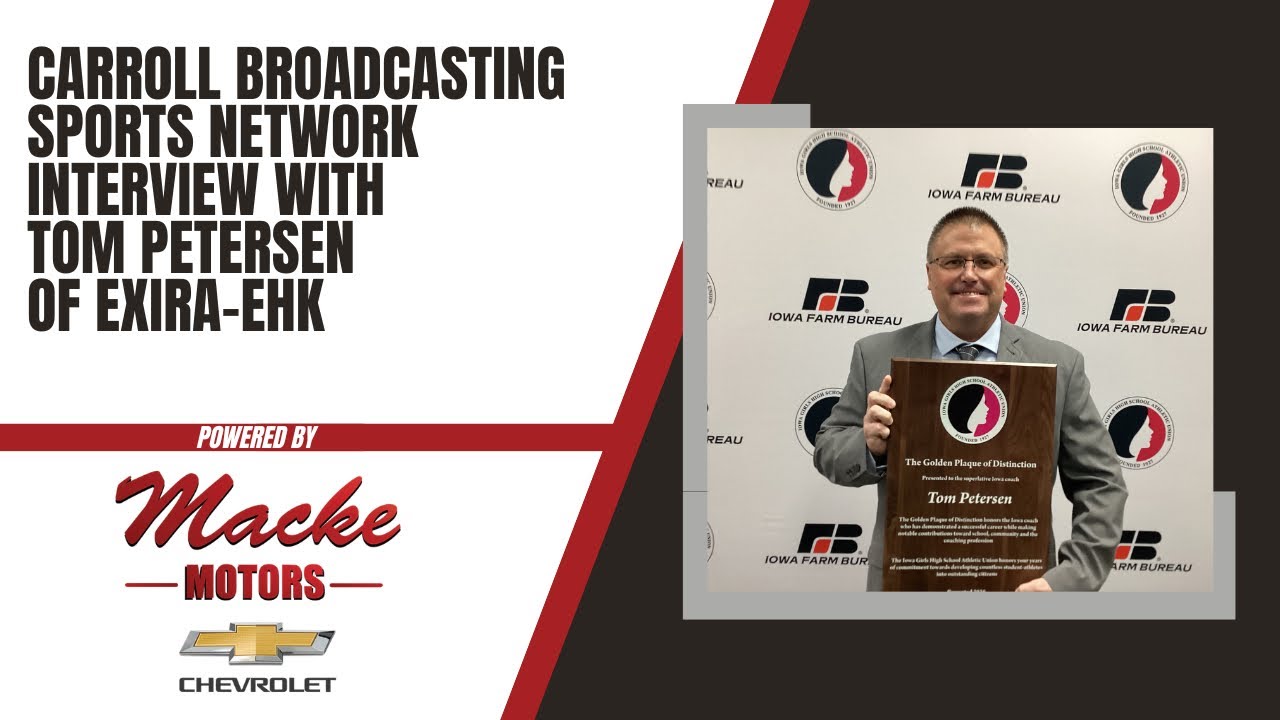 Carroll Broadcasting Sports Network interview with Tom Petersen after Receiving the Golden Plaque 