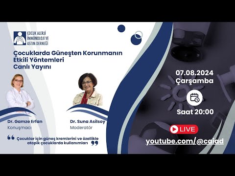 Çocuklarda güneşte korunma yöntemlerinin anlatıldığı bilgilendirme videosundan bir kare