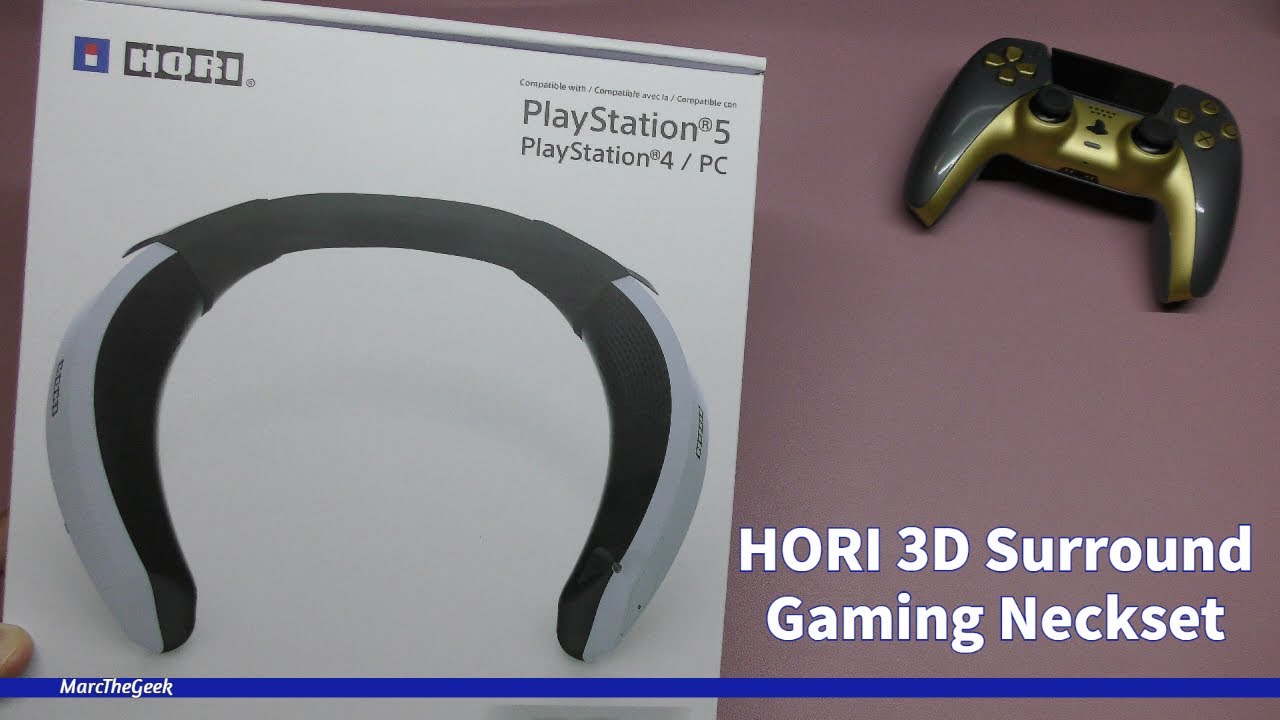 HORI 3D Surround Gaming Neckset Hands On - YouTube