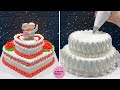 Technique Cake Decorating Ideas | Amazing Heart Cake for Anniversary | Birthday Cake Videos