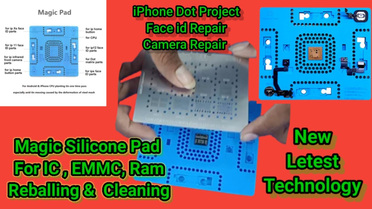 Silicone Pad For IC CPU Cealing, Reballing And iPhone Face ID Dot Project 