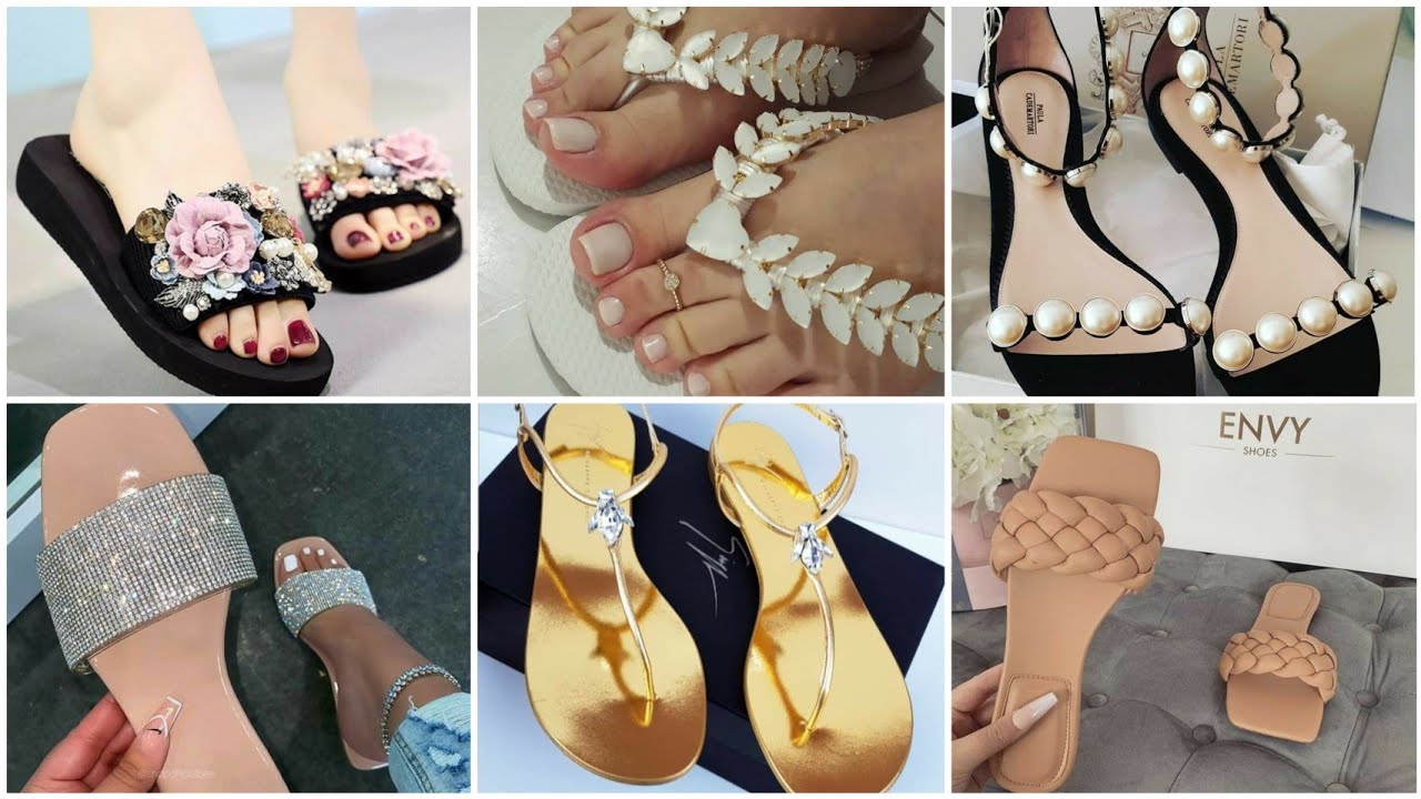 New Modern and Cute Flat Sandals ideas 2022|| Casual Slipper Wear For Summer||