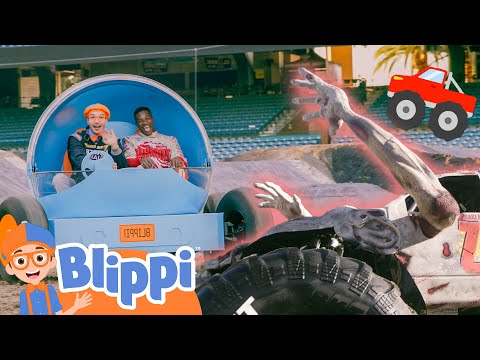 Blippi's Spooky Monster Jam | Trucks for Kids | Halloween Kids Episode | Educational Videos for Kids
