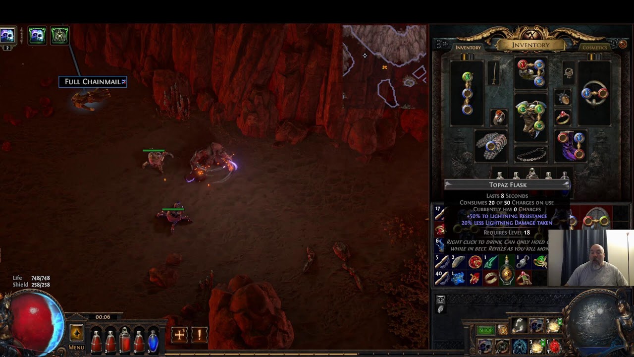 Casual play - Path Of Exile Shadow - Cyclone Build. Level 40 and counting.