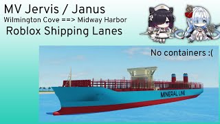 MV Jervis / Janus transports shipping containers from Wilmington Cove to Midway Harbor.