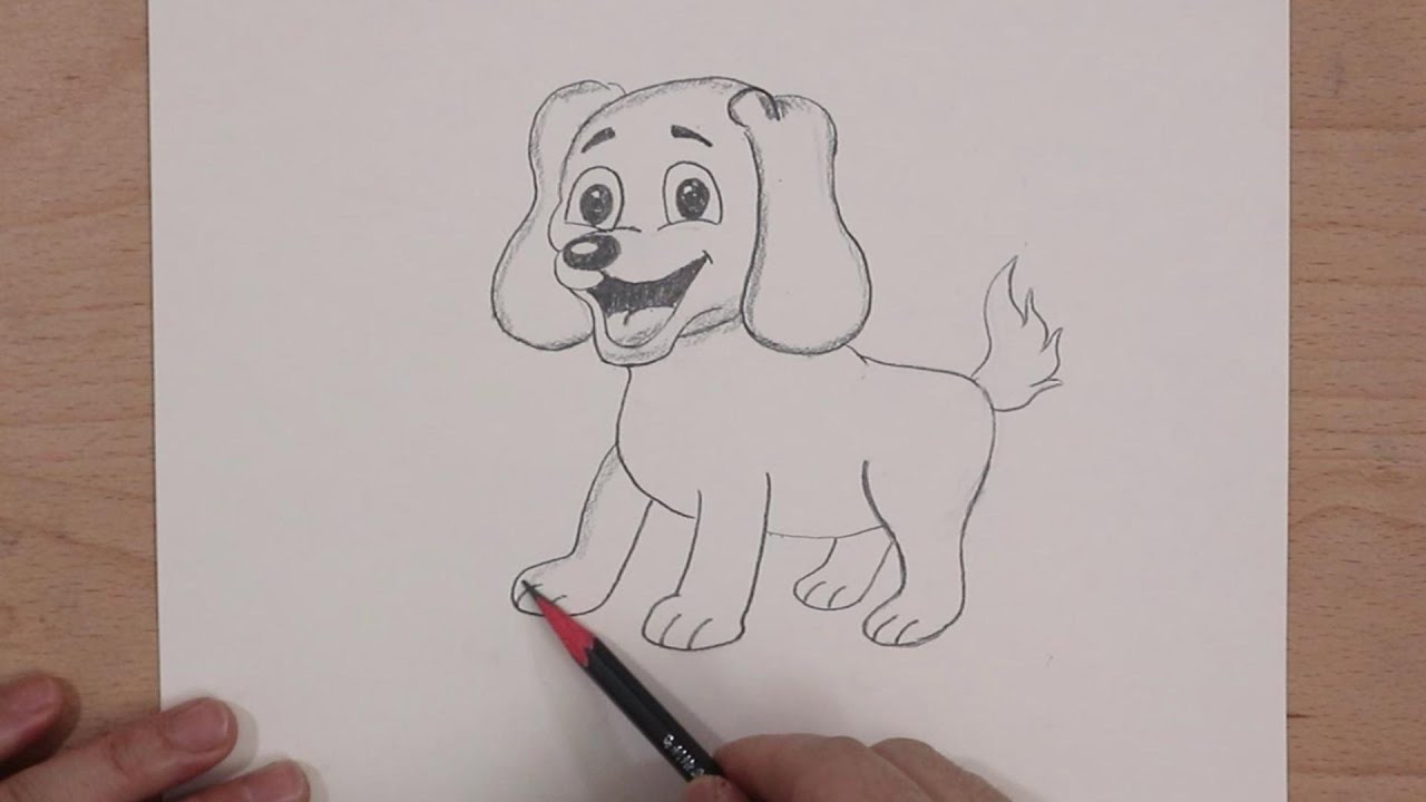 how to draw a cute dog easy - how to draw | findpea.com