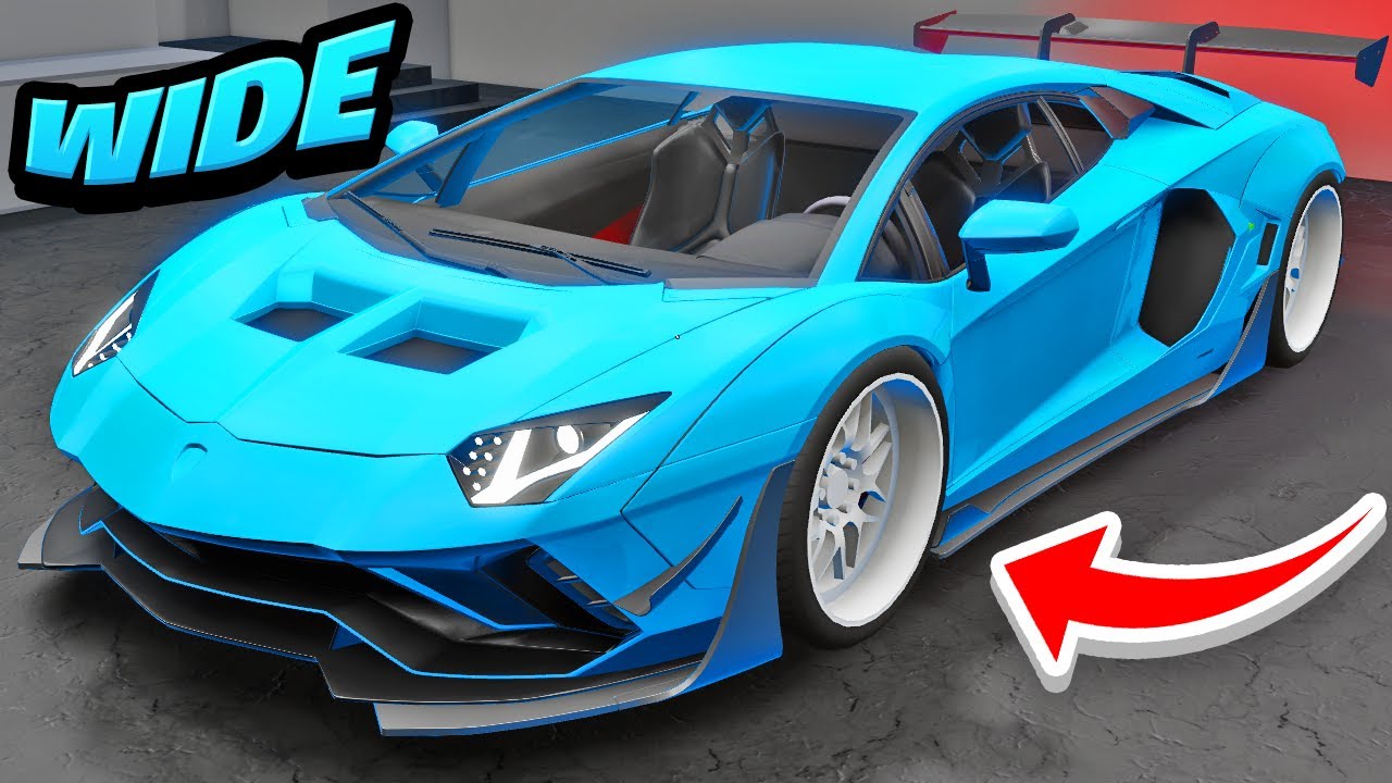 BUILDING A 2022 WIDEBODY STANCED LAMBORGHINI AVENTADOR in Roblox - YouTube