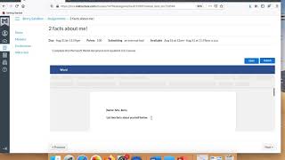Student Directions- How to submit a word document