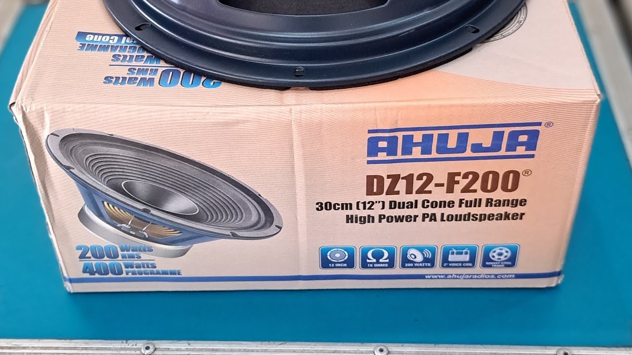 AHUJA DZ12-F200 || SPEAKER || 16 Ohms || AVON RADIO 
