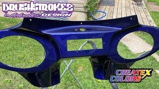 How to paint a motorcycle fairing with Createx Paint and Tamco clear coat, Part 1- BrusHstroKeZ