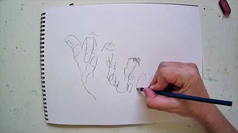 Pure contour drawing exercise