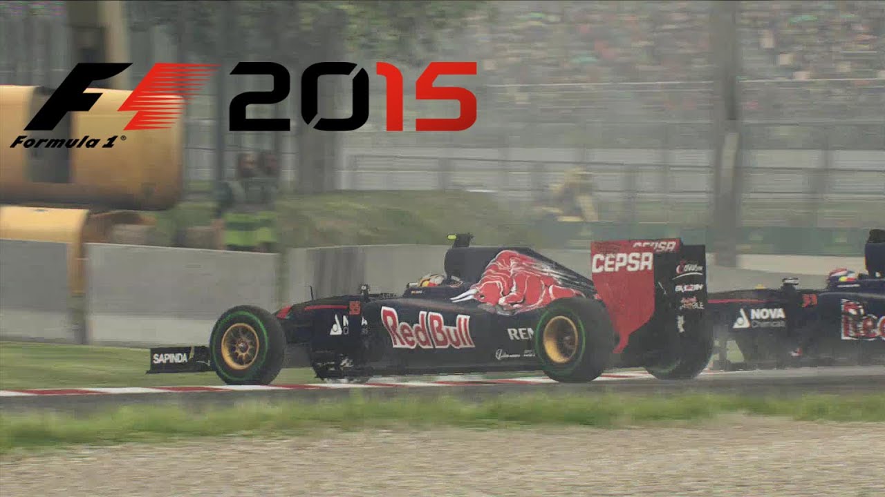 F1 2015 - Spain - Sainz Toro Rosso - Rain Gameplay [ HD ]