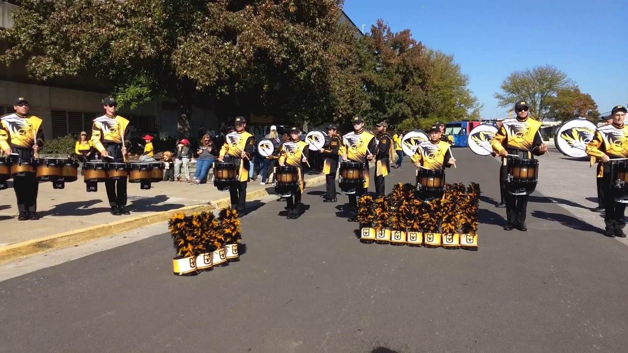 Marching Mizzou Drumline 2018 Warm Ups YouTube