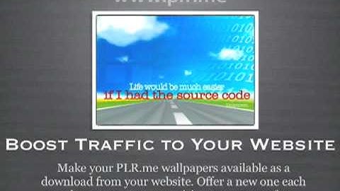 PLR Articles: How PLR Desktop Wallpapers Increase your Web Traffic