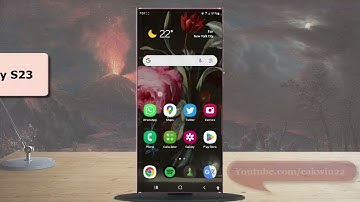 Samsung Galaxy S23 Ultra : How to turn on or off high contrast fonts using Volume up and down keys