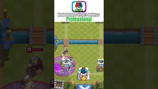 Noob vs Pro Knight Graveyard Push Defense✅|#clashroyale #gaming
