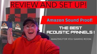 Amazon Sound Proof/Acoustic Foam Set Up/Review!  Leiyer 12 Pack!