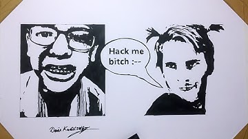 Dillon The Hacker VS Pewdiepie - Drawing FANART