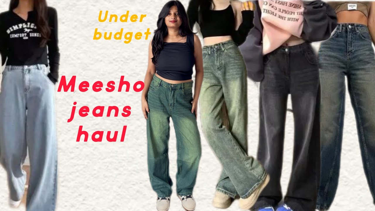 Meesho huge jeans haul under budget •Regular wear jeans 