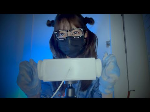 [ASMR] ゴム手袋 泡マッサージ / rubbergloves, foam massage
