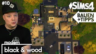 Modern Black & Wood Haus bauen #10 | Die Sims 4 Let's Build mit Tipps & Tricks