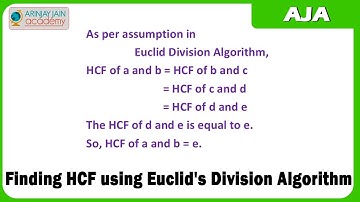 Mathematics - Finding HCF using Euclid