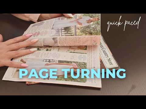 Quick Paced Page Turning ASMR for Focus & Concentration