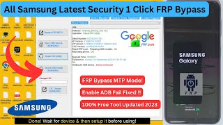 All Samsung Galaxy Google Account Bypass 1 Click Frp Unlock AndroidService New Tool 2023, Enable ADB