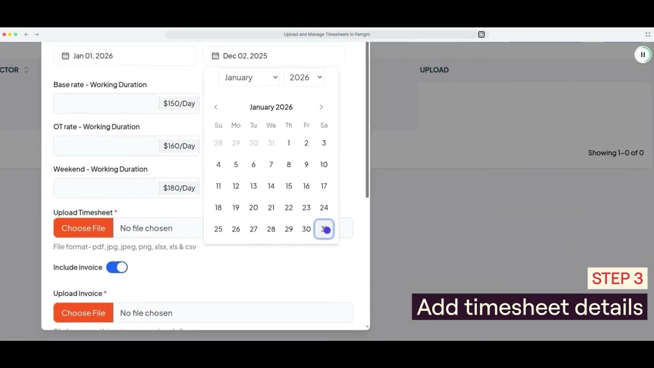 How to Upload & Manage Timesheets on 