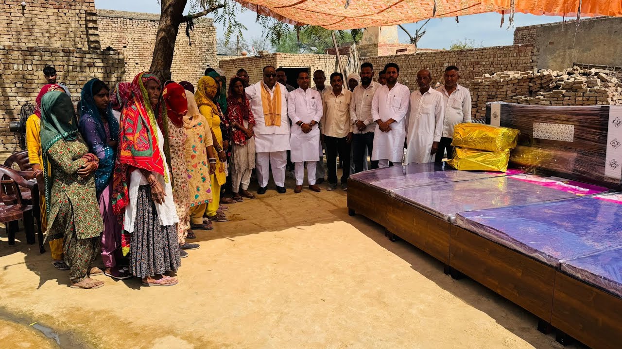 सिरसा गांव धिंगतानिया में दिखी इंसानियत की मिसाल, मनीष  ने भरा भात, बेटियों की शादी में बने सहारा