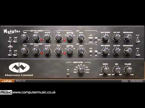 Softube Mutronics Mutator filter VST/AU plugin in action!