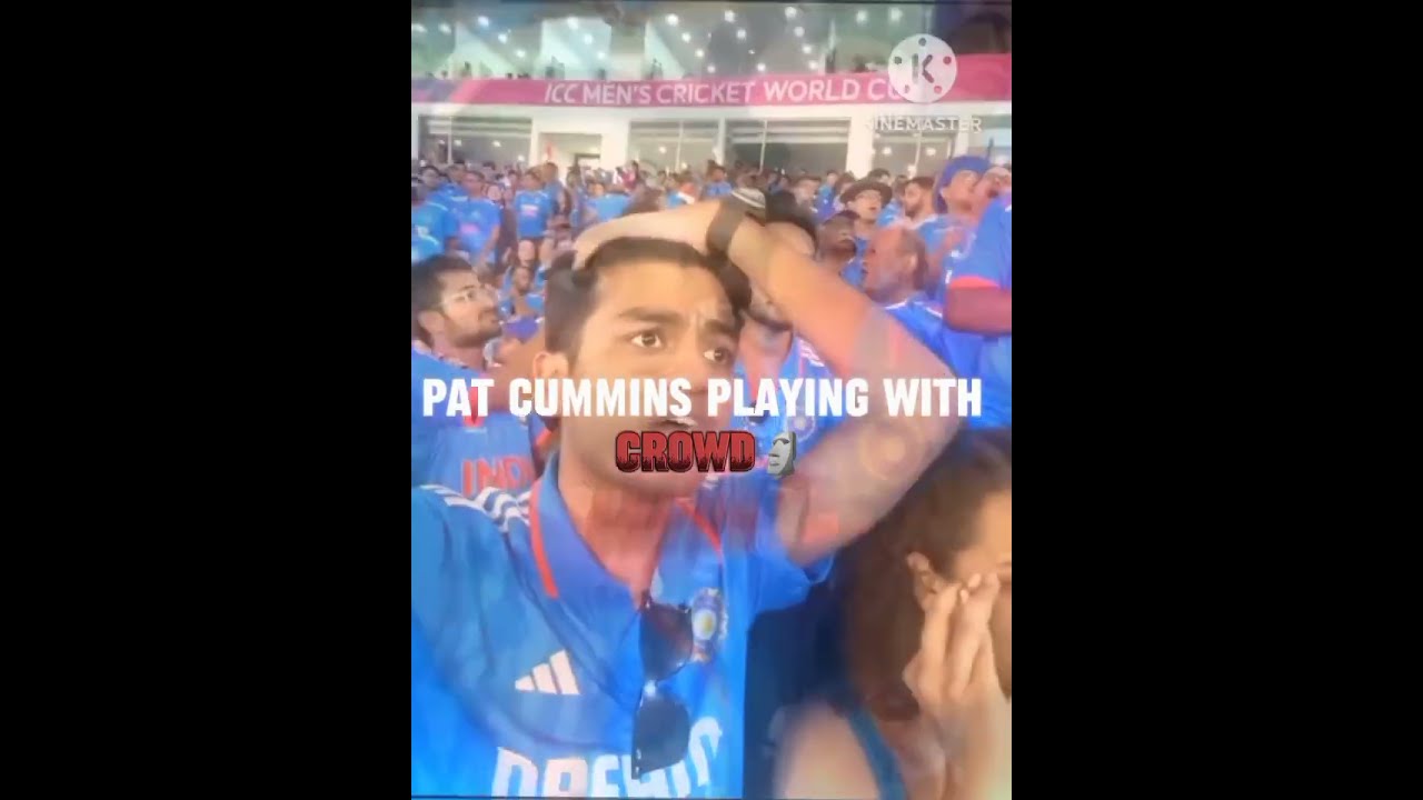 Pat cummins played with Indian crowd
