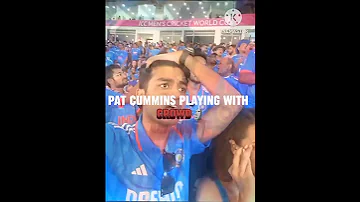 Pat cummins played with Indian crowd🗿