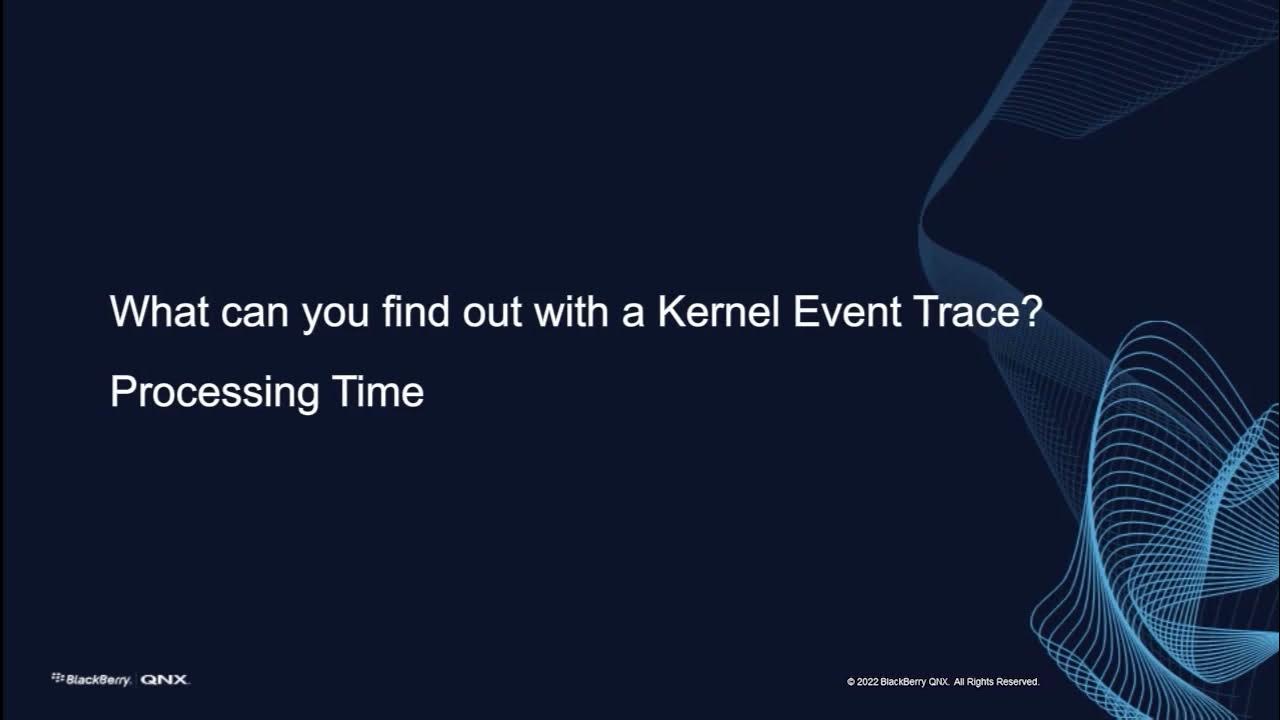 What’s Slowing You Down? Using Kernel Event Tracing to Uncover