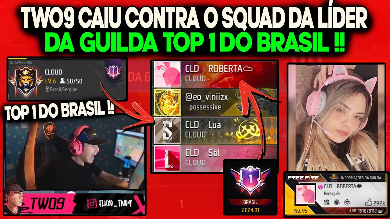 TWO9 CAIU CONTRA O SQUAD DA LÍDER DA GUILDA TOP 1 DO BRASIL, ELA É ...