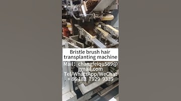 Bristle wooden handle brush hair transplanting machine#bristle brush#wooden handle brush#Paint Brush