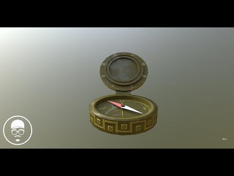 3D Modelled Compass (Textured)